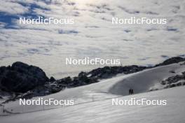 14.10.2024, Ramsau am Dachstein, Austria (AUT): Event Feature: Clouds in the sky above the Dachstein glacier - Biathlon summer training, Dachsteinglacier, Ramsau am Dachstein (AUT). www.nordicfocus.com. © Manzoni/NordicFocus. Every downloaded picture is fee-liable.