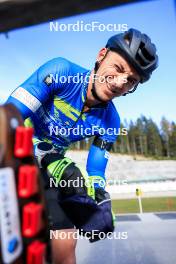 12.10.2024, Ramsau am Dachstein, Austria (AUT): Dmytro Pidruchnyi (UKR) - Biathlon summer training, Ramsau am Dachstein (AUT). www.nordicfocus.com. © Manzoni/NordicFocus. Every downloaded picture is fee-liable.