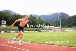 03.07.2024, Saint-Claude, France (FRA): Emilien Jacquelin (FRA) - Biathlon summer training, Premanon (FRA). www.nordicfocus.com. © Manzoni/NordicFocus. Every downloaded picture is fee-liable.