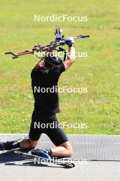 23.07.2024, Premanon, France (FRA): Antonin Guigonnat (FRA) - Biathlon summer training, Premanon (FRA). www.nordicfocus.com. © Manzoni/NordicFocus. Every downloaded picture is fee-liable.