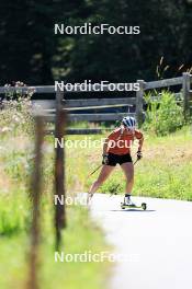 06.08.2024, Lenzerheide, Switzerland (SUI): Lena Haecki-Gross (SUI) - Biathlon summer training, Lenzerheide (SUI). www.nordicfocus.com. © Manzoni/NordicFocus. Every downloaded picture is fee-liable.