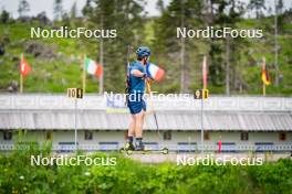 15.06.2024, Lavaze, Italy (ITA): Malte Stefansson (SWE) - Biathlon summer training, Lavaze (ITA). www.nordicfocus.com. © Barbieri/NordicFocus. Every downloaded picture is fee-liable.