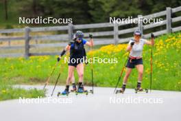 20.05.2024, Lenzerheide, Switzerland (SUI): Aita Gasparin (SUI), Lea Meier (SUI), (l-r) - Biathlon summer training, Lenzerheide (SUI). www.nordicfocus.com. © Manzoni/NordicFocus. Every downloaded picture is fee-liable.