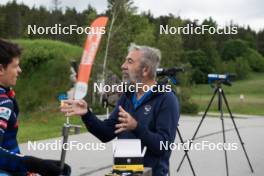 15.06.2024, Correncon-en-Vercors, France (FRA): Jean-Pierre Amat (FRA), Olympic Champion and shooting coach Team France - Biathlon summer training, Correncon-en-Vercors (FRA). www.nordicfocus.com. © Joly/NordicFocus. Every downloaded picture is fee-liable.