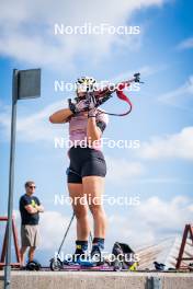 06.08.2024, Lavaze, Italy (ITA): Lisa Osl (AUT) - Biathlon summer training, Lavaze (ITA). www.nordicfocus.com. © Barbieri/NordicFocus. Every downloaded picture is fee-liable.