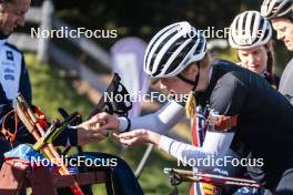 21.10.2024, Lavaze, Italy (ITA): Maren Hjelmeset Kirkeeide (NOR) - Biathlon summer training, Lavaze (ITA). www.nordicfocus.com. © Vanzetta/NordicFocus. Every downloaded picture is fee-liable.