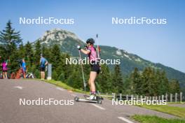 31.07.2024, Lavaze, Italy (ITA): Lara Wagner (AUT) - Biathlon summer training, Lavaze (ITA). www.nordicfocus.com. © Barbieri/NordicFocus. Every downloaded picture is fee-liable.