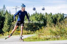 05.09.2024, Font-Romeu, France (FRA): Anton Ivarsson (SWE) - Biathlon summer training, Font-Romeu (FRA). www.nordicfocus.com. © Authamayou/NordicFocus. Every downloaded picture is fee-liable.