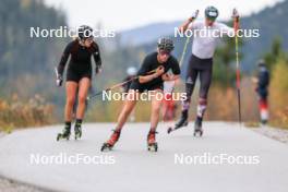 13.10.2024, Ramsau am Dachstein, Austria (AUT): Lisa Theresa Hauser (AUT), Elisa Gasparin (SUI), (l-r) - Biathlon summer training, Ramsau am Dachstein (AUT). www.nordicfocus.com. © Manzoni/NordicFocus. Every downloaded picture is fee-liable.