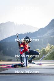 21.10.2024, Lavaze, Italy (ITA): Juni Arnekleiv (NOR) - Biathlon summer training, Lavaze (ITA). www.nordicfocus.com. © Vanzetta/NordicFocus. Every downloaded picture is fee-liable.