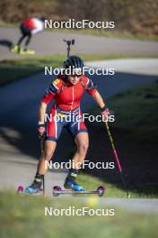 22.10.2024, Lavaze, Italy (ITA): Juni Arnekleiv (NOR) - Biathlon summer training, Lavaze (ITA). www.nordicfocus.com. © Vanzetta/NordicFocus. Every downloaded picture is fee-liable.