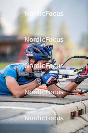 28.08.2024, Bessans, France (FRA): Quentin Fillon-Maillet (FRA) - Biathlon summer training, Bessans (FRA). www.nordicfocus.com. © Authamayou/NordicFocus. Every downloaded picture is fee-liable.