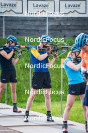 06.06.2024, Lavaze, Italy (ITA): Anton Ivarsson (SWE), Emil Nykvist (SWE), (l-r)  - Biathlon summer training, Lavaze (ITA). www.nordicfocus.com. © Barbieri/NordicFocus. Every downloaded picture is fee-liable.