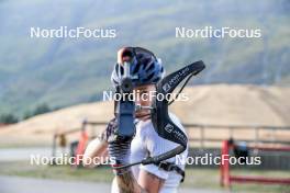 29.08.2024, Bessans, France (FRA): Lou Jeanmonnot (FRA) - Biathlon summer training, Bessans (FRA). www.nordicfocus.com. © Authamayou/NordicFocus. Every downloaded picture is fee-liable.