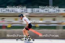 28.08.2024, Bessans, France (FRA): Oceane Michelon (FRA) - Biathlon summer training, Bessans (FRA). www.nordicfocus.com. © Authamayou/NordicFocus. Every downloaded picture is fee-liable.