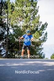 17.08.2024, Font-Romeu, France (FRA): Axel Garnier (FRA) - Biathlon summer training, Font-Romeu (FRA). www.nordicfocus.com. © Authamayou/NordicFocus. Every downloaded picture is fee-liable.