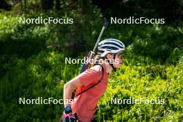 27.06.2024, Lavaze, Italy (ITA): Juni Arnekleiv (NOR) - Biathlon summer training, Lavaze (ITA). www.nordicfocus.com. © Barbieri/NordicFocus. Every downloaded picture is fee-liable.