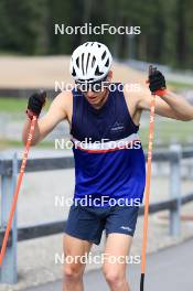 15.07.2024, Lenzerheide, Switzerland (SUI): Maxime Germain (USA) - Biathlon summer training, Lenzerheide (SUI). www.nordicfocus.com. © Manzoni/NordicFocus. Every downloaded picture is fee-liable.