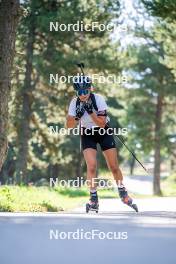 17.08.2024, Font-Romeu, France (FRA): Lou-Anne Dupont Ballet-Baz (FRA) - Biathlon summer training, Font-Romeu (FRA). www.nordicfocus.com. © Authamayou/NordicFocus. Every downloaded picture is fee-liable.