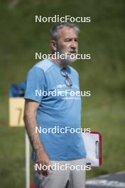 18.06.2024, Correncon-en-Vercors, France (FRA): Jean-Pierre Amat (FRA), Olympic Champion and shooting coach Team France - Biathlon summer training, Correncon-en-Vercors (FRA). www.nordicfocus.com. © Joly/NordicFocus. Every downloaded picture is fee-liable.