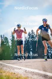 06.08.2024, Lavaze, Italy (ITA): Anna Gandler (AUT), Anna Andexer (AUT), (l-r)  - Biathlon summer training, Lavaze (ITA). www.nordicfocus.com. © Barbieri/NordicFocus. Every downloaded picture is fee-liable.