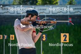 27.06.2024, Lavaze, Italy (ITA): Sturla Holm Laegreid (NOR) - Biathlon summer training, Lavaze (ITA). www.nordicfocus.com. © Barbieri/NordicFocus. Every downloaded picture is fee-liable.