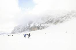 11.10.2024, Ramsau am Dachstein, Austria (AUT): Undefined athletes compete on the Dachstein glacier - Biathlon summer training, Ramsau am Dachstein (AUT). www.nordicfocus.com. © Manzoni/NordicFocus. Every downloaded picture is fee-liable.