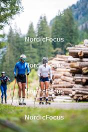 30.09.2024, Lavaze, Italy (ITA): Rebecca Passler (ITA), Linda Zingerle (ITA), (l-r) - Biathlon summer training, Lavaze (ITA). www.nordicfocus.com. © Barbieri/NordicFocus. Every downloaded picture is fee-liable.