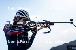 22.10.2024, Lavaze, Italy (ITA): Ida Lien (NOR) - Biathlon summer training, Lavaze (ITA). www.nordicfocus.com. © Vanzetta/NordicFocus. Every downloaded picture is fee-liable.