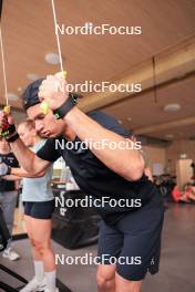 20.05.2024, Lenzerheide, Switzerland (SUI): Niklas Hartweg (SUI) - Biathlon summer training, Lenzerheide (SUI). www.nordicfocus.com. © Manzoni/NordicFocus. Every downloaded picture is fee-liable.