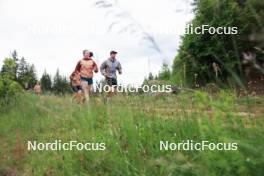 11.06.2024, Premanon, France (FRA): Lou Jeanmonnot (FRA), Gilonne Guigonnat (FRA), (l-r) - Biathlon summer training, Premanon (FRA). www.nordicfocus.com. © Manzoni/NordicFocus. Every downloaded picture is fee-liable.