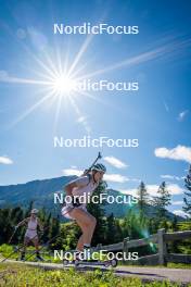 27.06.2024, Lavaze, Italy (ITA): Ingrid Landmark Tandrevold (NOR), Ida Lien (NOR), (l-r)  - Biathlon summer training, Lavaze (ITA). www.nordicfocus.com. © Barbieri/NordicFocus. Every downloaded picture is fee-liable.