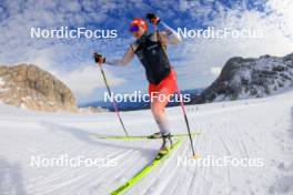 14.10.2024, Ramsau am Dachstein, Austria (AUT): Lena Haecki-Gross (SUI) - Biathlon summer training, Dachsteinglacier, Ramsau am Dachstein (AUT). www.nordicfocus.com. © Manzoni/NordicFocus. Every downloaded picture is fee-liable.