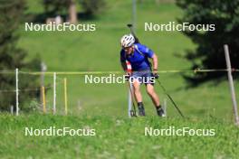 15.07.2024, Lenzerheide, Switzerland (SUI): Vaclav Cervenka (USA) - Biathlon summer training, Lenzerheide (SUI). www.nordicfocus.com. © Manzoni/NordicFocus. Every downloaded picture is fee-liable.