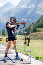 28.08.2024, Bessans, France (FRA): Sophie Chauveau (FRA) - Biathlon summer training, Bessans (FRA). www.nordicfocus.com. © Authamayou/NordicFocus. Every downloaded picture is fee-liable.