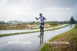 27.09.2024, Lavaze, Italy (ITA): Lukas Hofer (ITA) - Biathlon summer training, Lavaze (ITA). www.nordicfocus.com. © Barbieri/NordicFocus. Every downloaded picture is fee-liable.