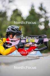 20.09.2024, Font-Romeu, France (FRA): Marine Debloem (BEL) - Biathlon summer training, Font-Romeu (FRA). www.nordicfocus.com. © Authamayou/NordicFocus. Every downloaded picture is fee-liable.