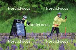 21.05.2024, Lenzerheide, Switzerland (SUI): Lena Haecki-Gross (SUI), Lydia Hiernickel (SUI), (l-r) - Biathlon summer training, Lenzerheide (SUI). www.nordicfocus.com. © Manzoni/NordicFocus. Every downloaded picture is fee-liable.