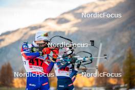 09.11.2024, Bessans, France (FRA): Valentin Lejeune (FRA) - Biathlon summer training, Bessans (FRA). www.nordicfocus.com. © Authamayou/NordicFocus. Every downloaded picture is fee-liable.