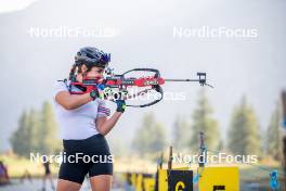 28.08.2024, Bessans, France (FRA): Gilonne Guigonnat (FRA) - Biathlon summer training, Bessans (FRA). www.nordicfocus.com. © Authamayou/NordicFocus. Every downloaded picture is fee-liable.