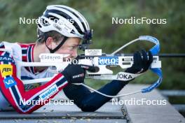 22.10.2024, Lavaze, Italy (ITA): Tarjei Boe (NOR) - Biathlon summer training, Lavaze (ITA). www.nordicfocus.com. © Vanzetta/NordicFocus. Every downloaded picture is fee-liable.