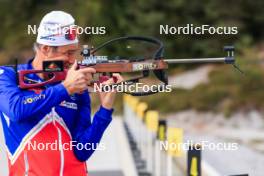 11.10.2024, Ramsau am Dachstein, Austria (AUT): Patrick Favre (ITA), coach Team France - Biathlon summer training, Dachsteinglacier, Ramsau am Dachstein (AUT). www.nordicfocus.com. © Manzoni/NordicFocus. Every downloaded picture is fee-liable.