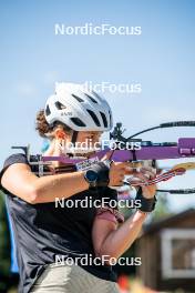 17.08.2024, Font-Romeu, France (FRA): Célia Henaff (FRA) - Biathlon summer training, Font-Romeu (FRA). www.nordicfocus.com. © Authamayou/NordicFocus. Every downloaded picture is fee-liable.