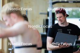 20.05.2024, Lenzerheide, Switzerland (SUI): Kein Einaste (EST), coach Team Switzerland - Biathlon summer training, Lenzerheide (SUI). www.nordicfocus.com. © Manzoni/NordicFocus. Every downloaded picture is fee-liable.