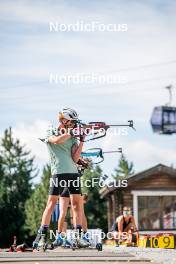 17.08.2024, Font-Romeu, France (FRA): Leo Carlier (FRA) - Biathlon summer training, Font-Romeu (FRA). www.nordicfocus.com. © Authamayou/NordicFocus. Every downloaded picture is fee-liable.