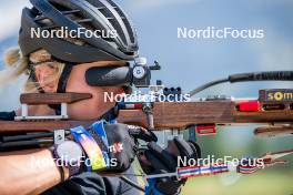 28.08.2024, Bessans, France (FRA): Sophie Chauveau (FRA) - Biathlon summer training, Bessans (FRA). www.nordicfocus.com. © Authamayou/NordicFocus. Every downloaded picture is fee-liable.