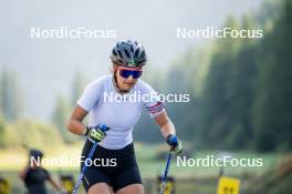 28.08.2024, Bessans, France (FRA): Gilonne Guigonnat (FRA) - Biathlon summer training, Bessans (FRA). www.nordicfocus.com. © Authamayou/NordicFocus. Every downloaded picture is fee-liable.