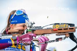 09.11.2024, Bessans, France (FRA): Justine Braisaz-Bouchet (FRA) - Biathlon summer training, Bessans (FRA). www.nordicfocus.com. © Authamayou/NordicFocus. Every downloaded picture is fee-liable.