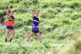 15.07.2024, Lenzerheide, Switzerland (SUI): Vincent Bonacci (USA), Vaclav Cervenka (USA), (l-r) - Biathlon summer training, Lenzerheide (SUI). www.nordicfocus.com. © Manzoni/NordicFocus. Every downloaded picture is fee-liable.