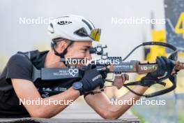 29.08.2024, Bessans, France (FRA): Eric Perrot - Biathlon summer training, Bessans (FRA). www.nordicfocus.com. © Authamayou/NordicFocus. Every downloaded picture is fee-liable.